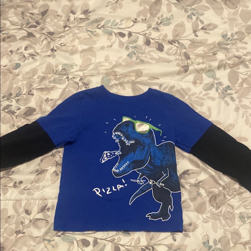 Blue Dinosaur Graphic Kids T-Shirt